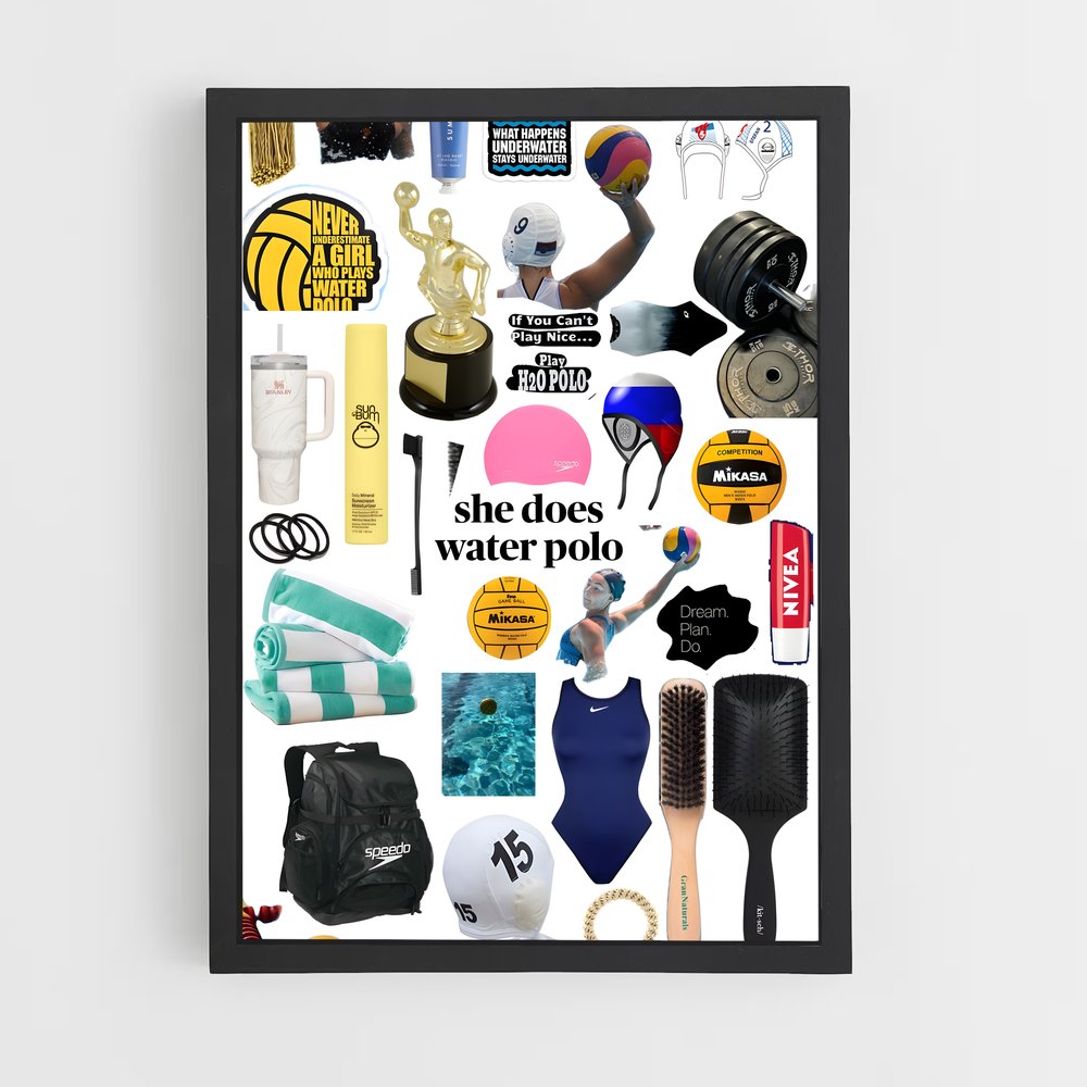 Poster Water Polo Vibes – affiche Water-polo (vue 2)